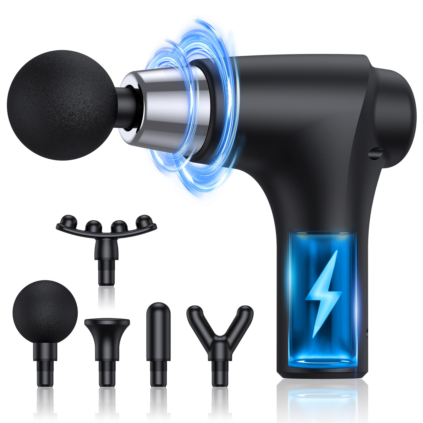 DEEPTHRIVE 6-Speed Massage Gun with 5 Heads