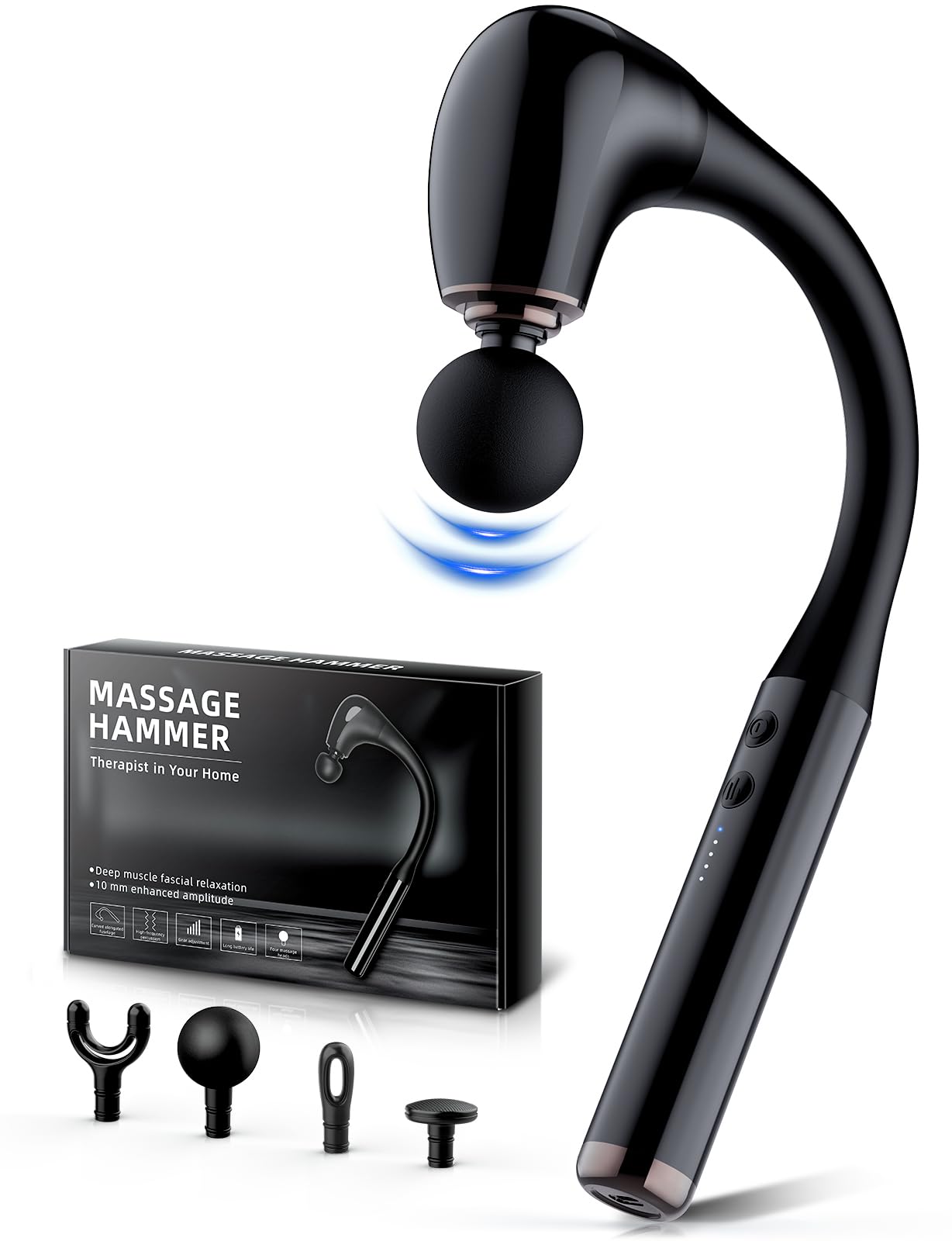 FVZ MaxRelief Massage Gun with Extended Handle