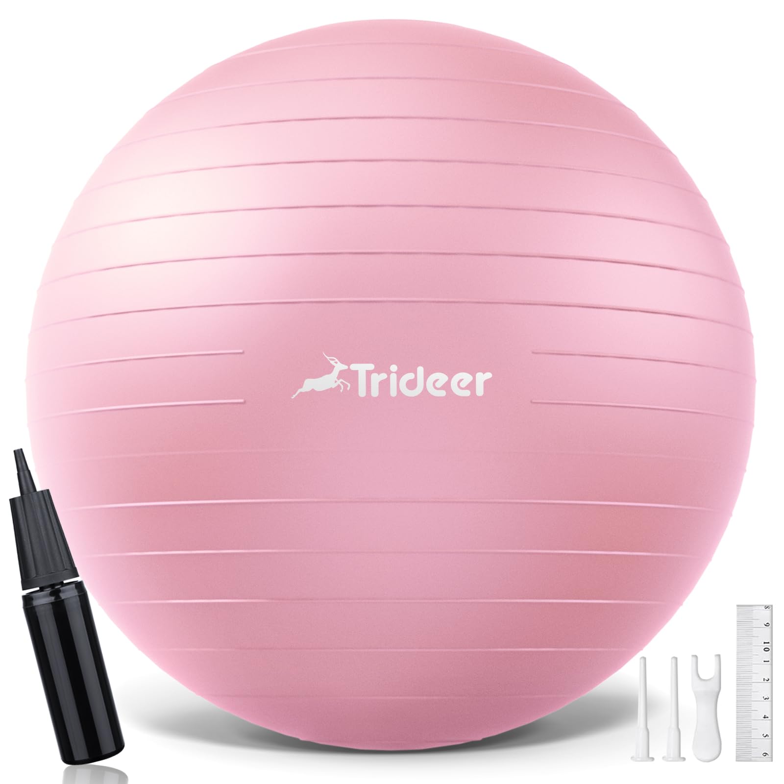 Trideer FlexiCore Exercise Ball - Anti-Burst & Slip-Resistant
