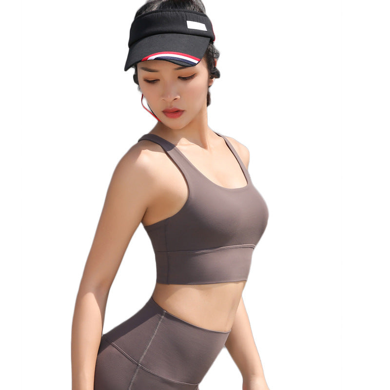 Chic Cross-Back Yoga Bra