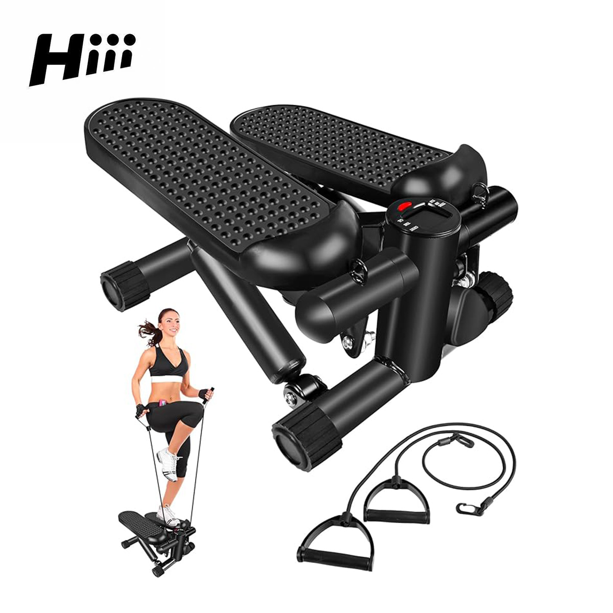 Fitness Stepper with Bands